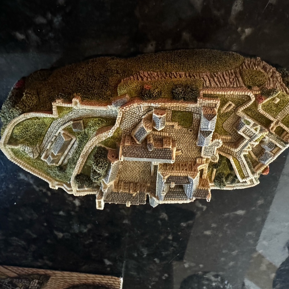 Stirling castle figurine made Ireland Cream and Brown Architectural Accent Decor